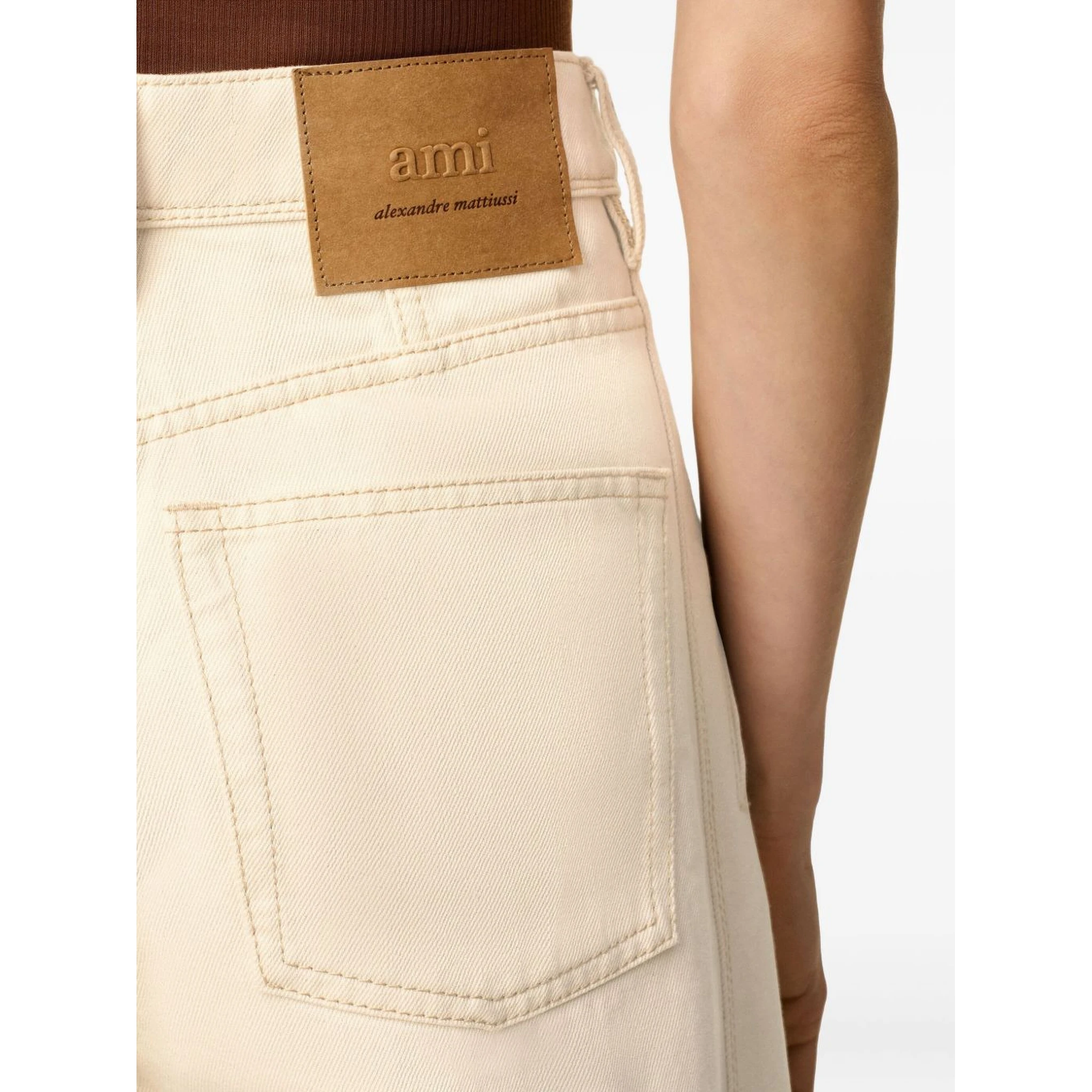 Wide Fit cotton jeans