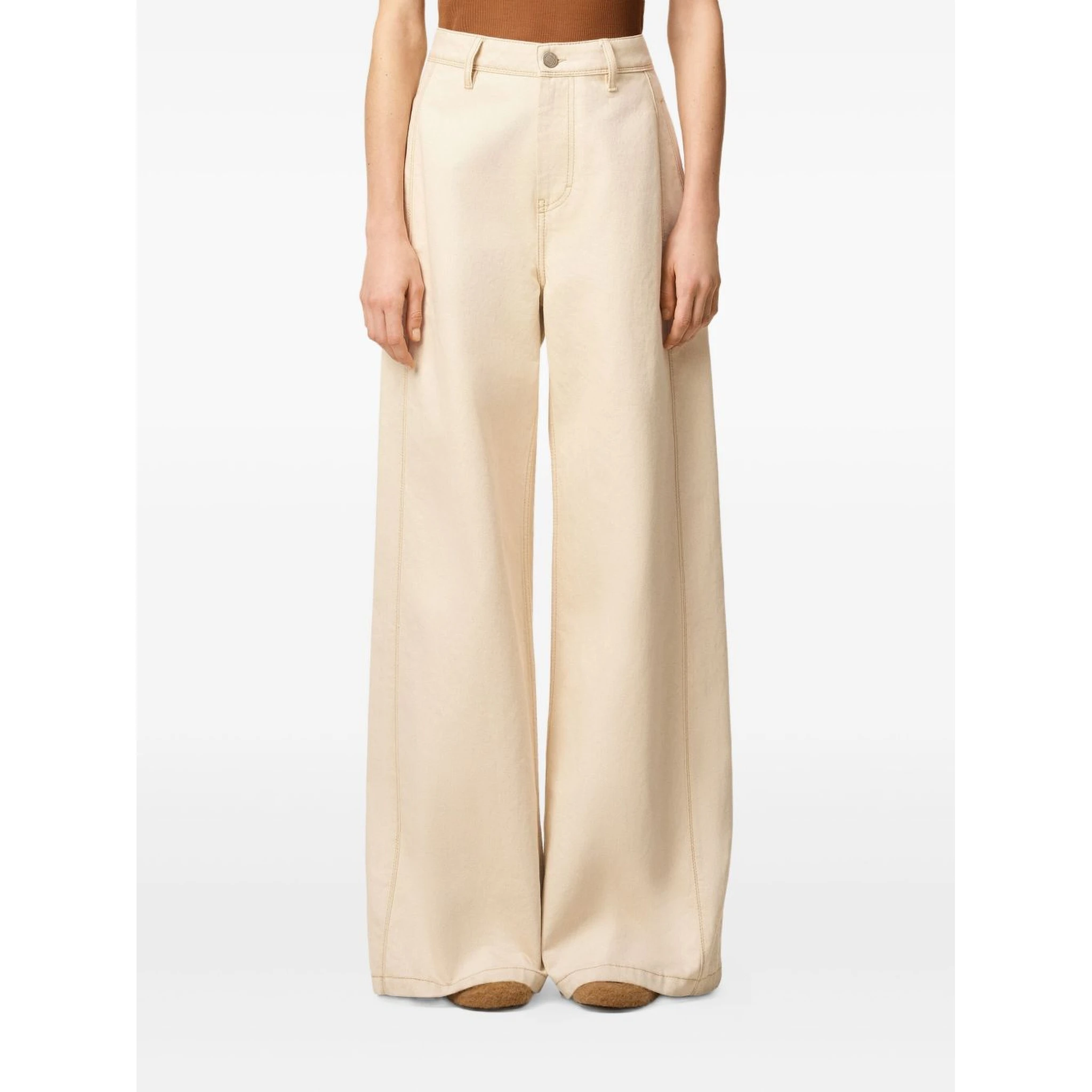 Wide Fit cotton jeans