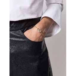 Vlogo Signature Strass Bracelet In Gold