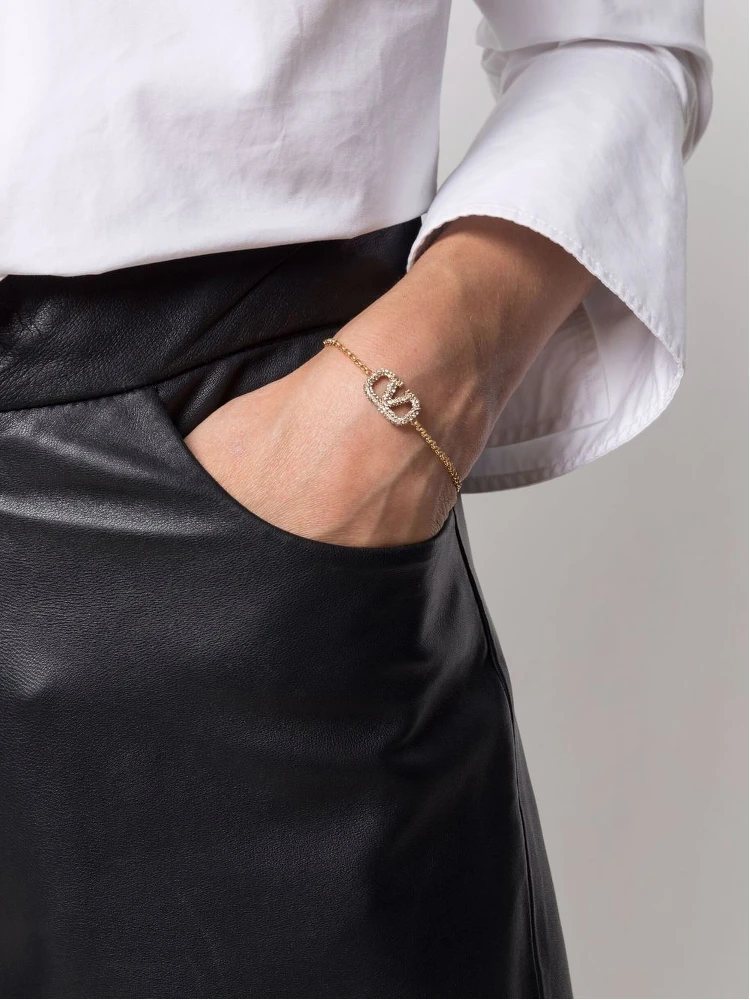 Vlogo Signature Strass Bracelet In Gold alternative