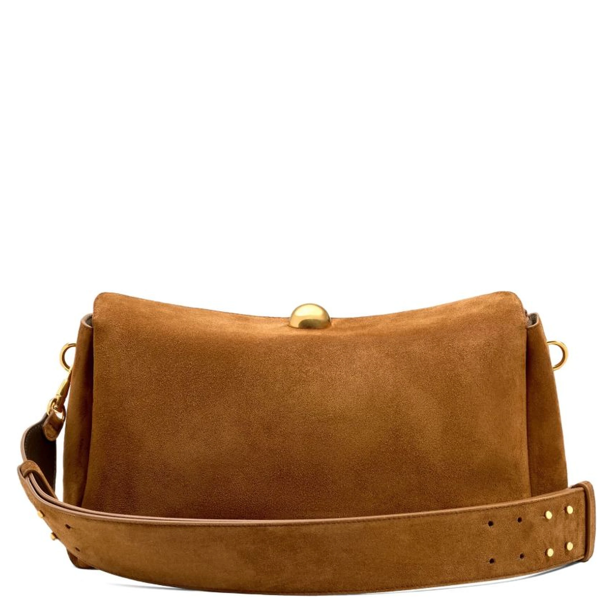AMI Paris Carrousel suede bag