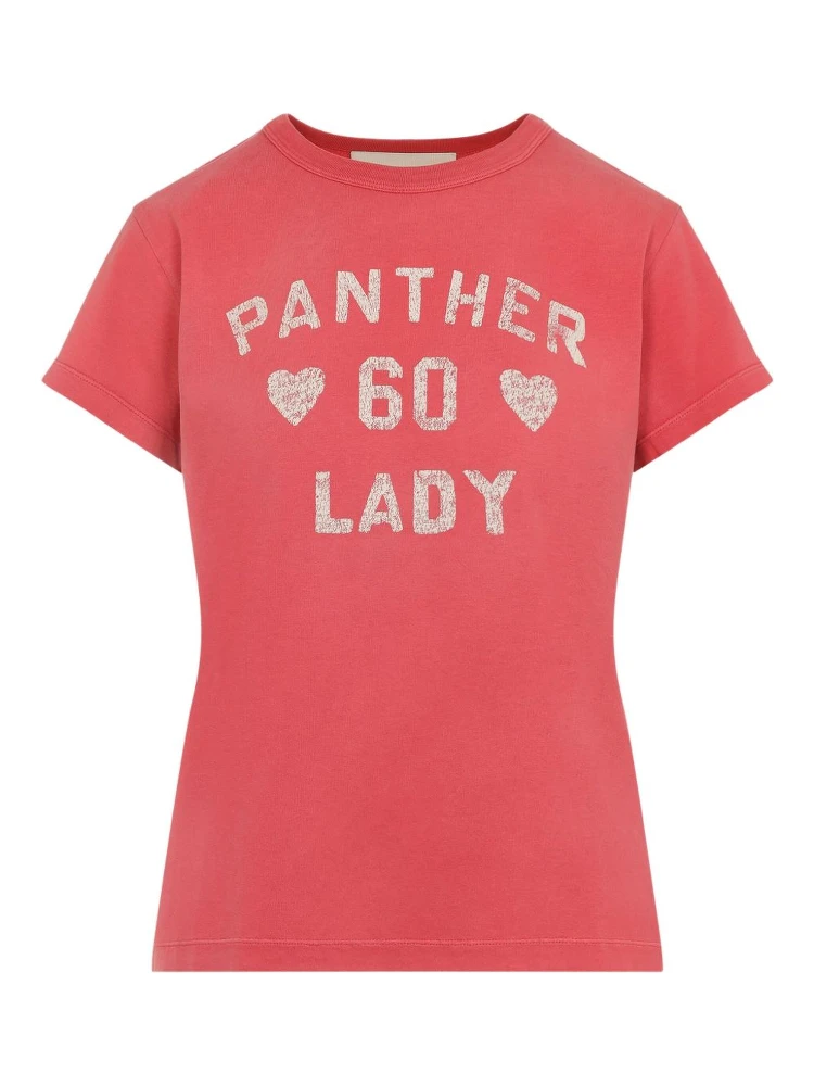 Paris Graphic Print Crew Neck T-shirt In Red