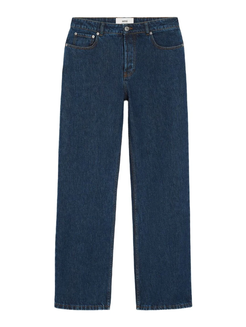 AMI Paris cotton loose-fit jeans