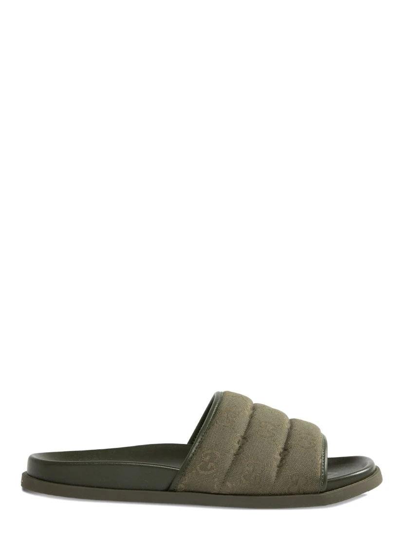 GG monogram quilted slides