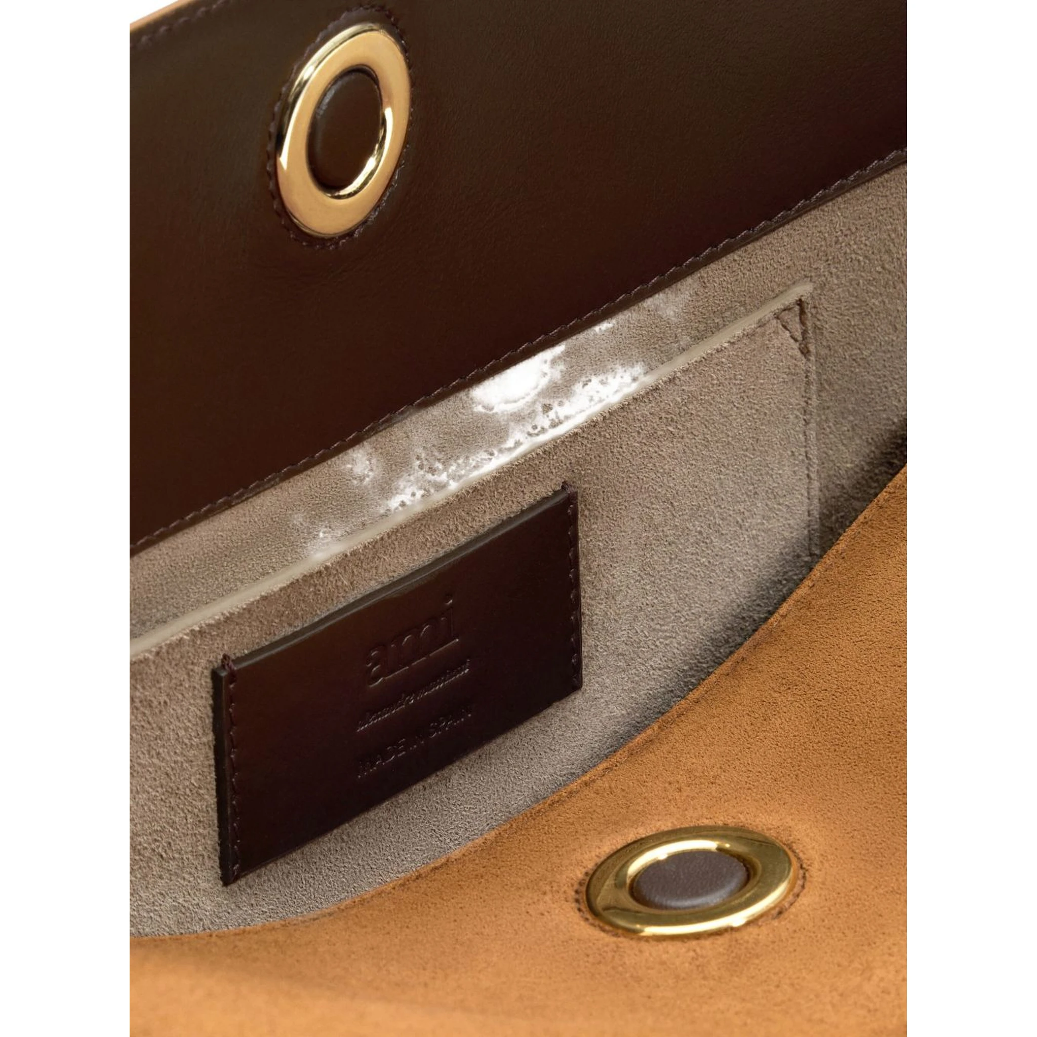 AMI Paris Carrousel suede bag