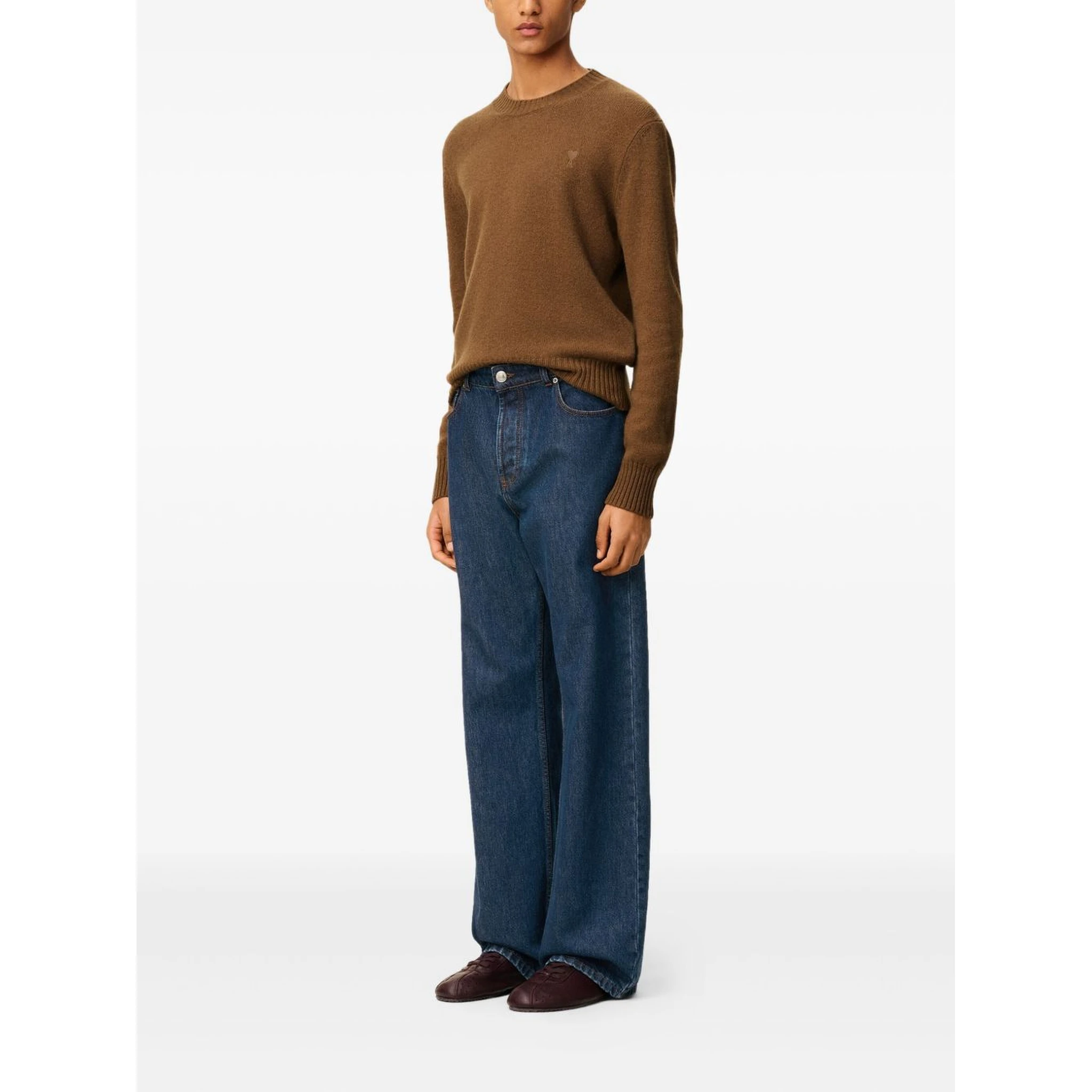 AMI Paris cotton loose-fit jeans