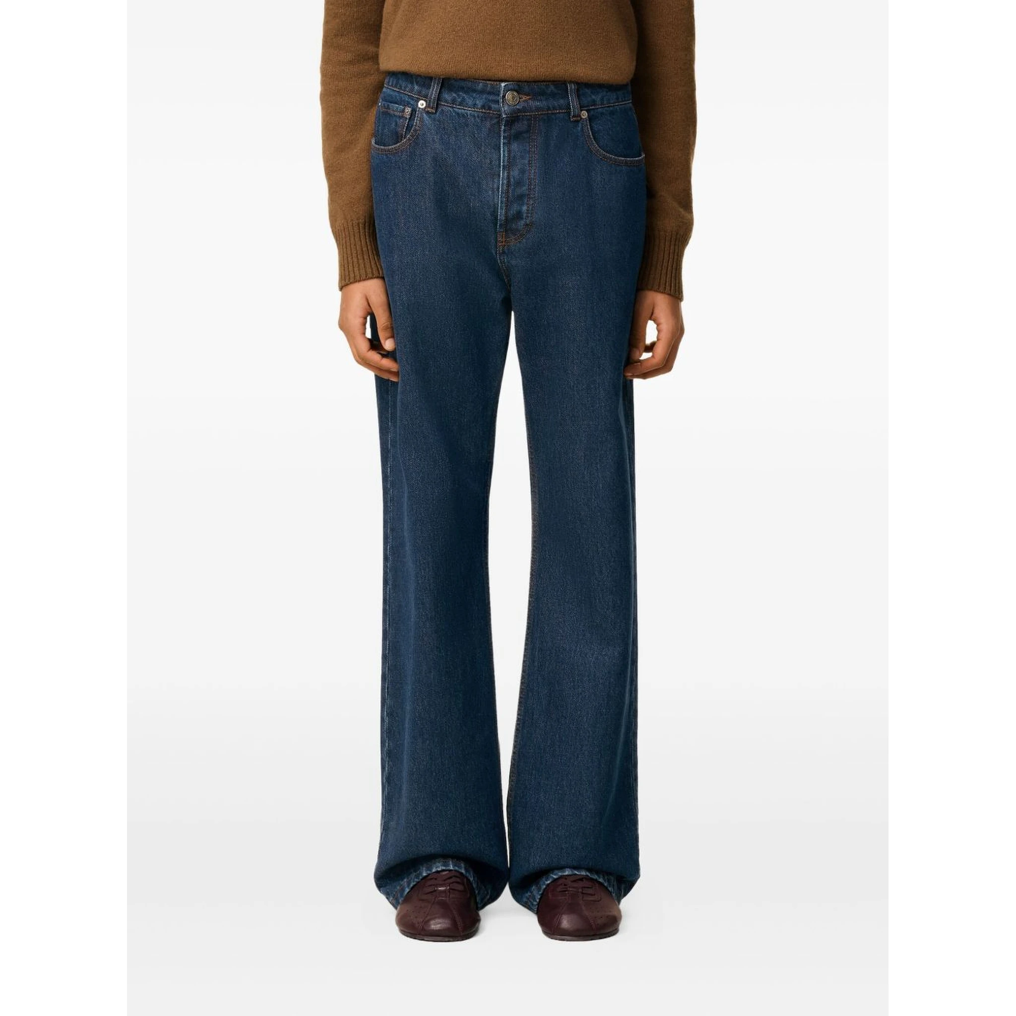 AMI Paris cotton loose-fit jeans