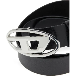 1DR logo-buckle leather belt