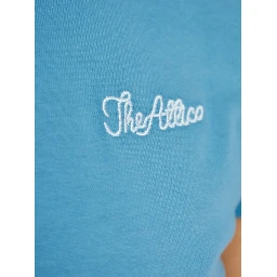 The Attico embroidered cotton polo shirt