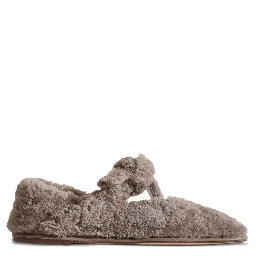 Hereu shearling ballet flats