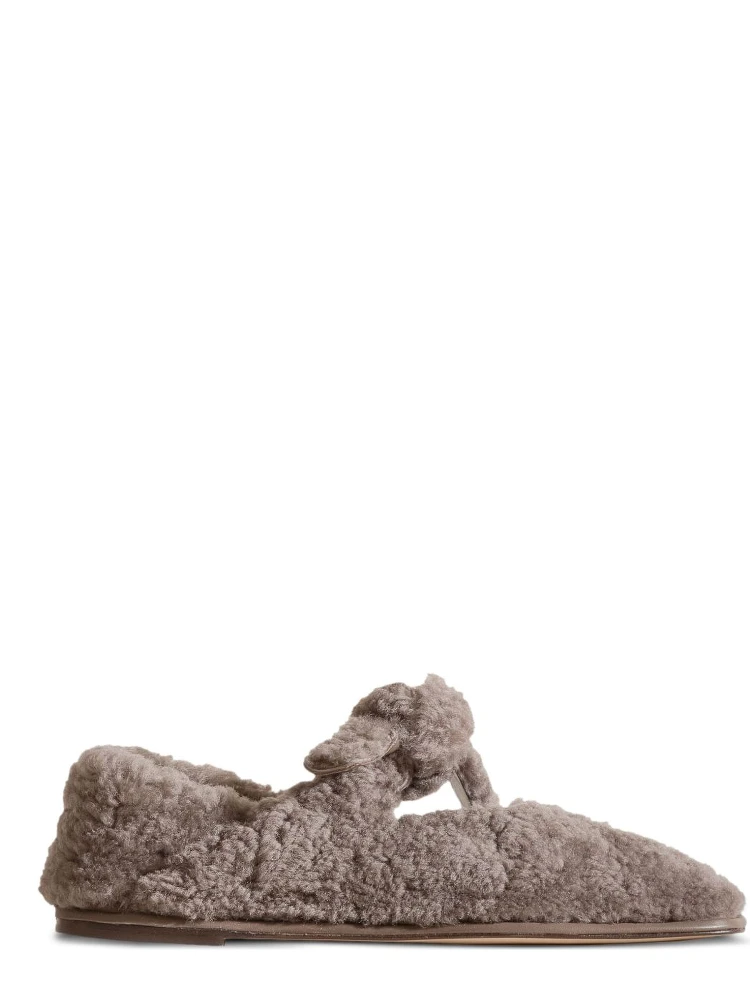 Hereu shearling ballet flats