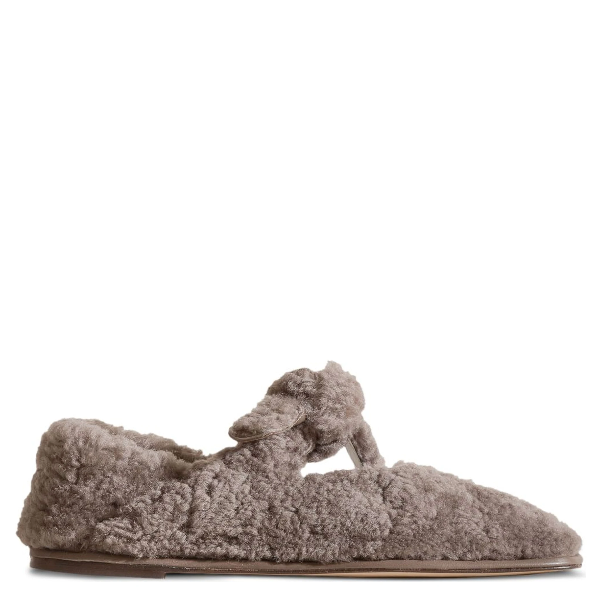 Hereu shearling ballet flats