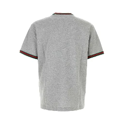 ribbed-trim cotton T-shirt