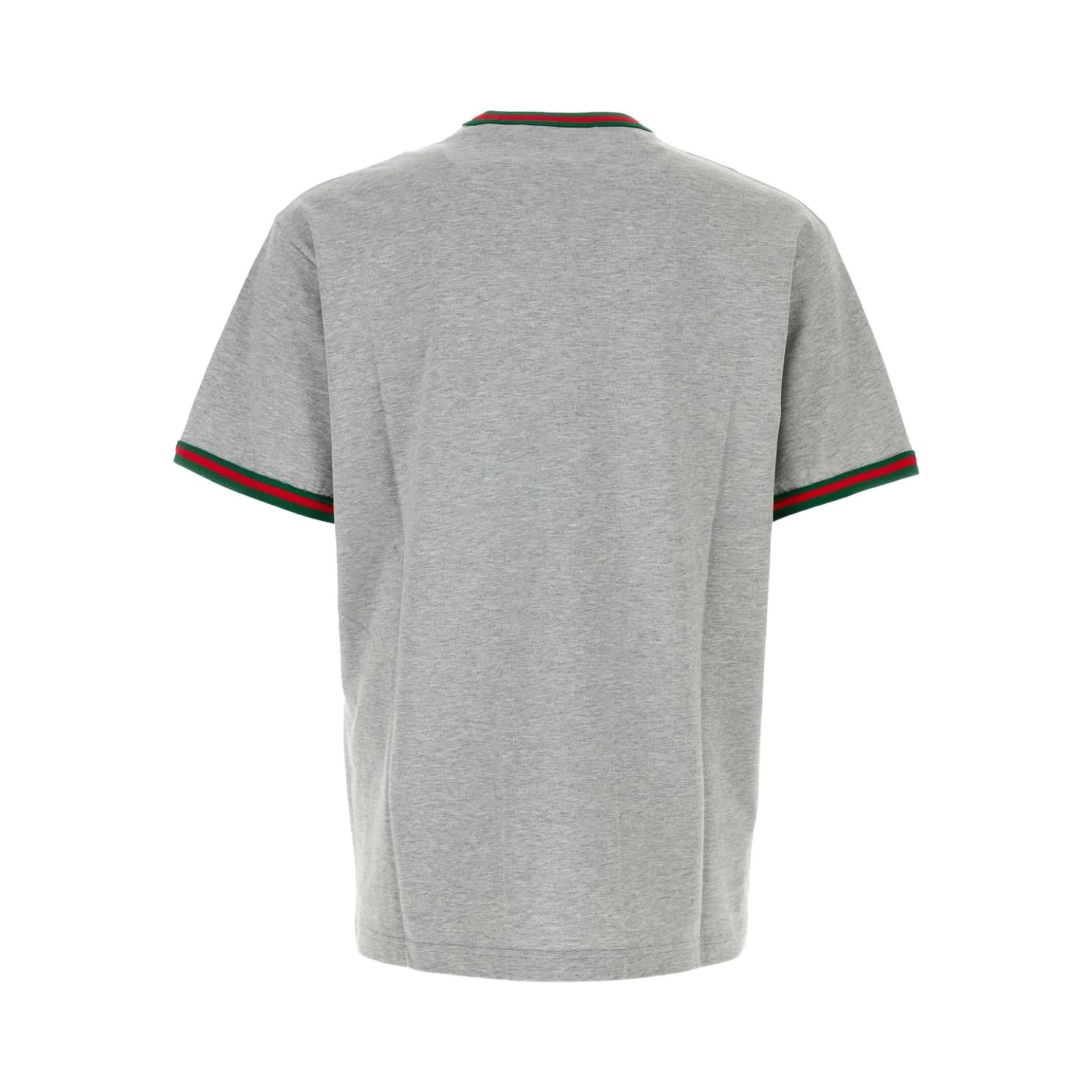 ribbed-trim cotton T-shirt