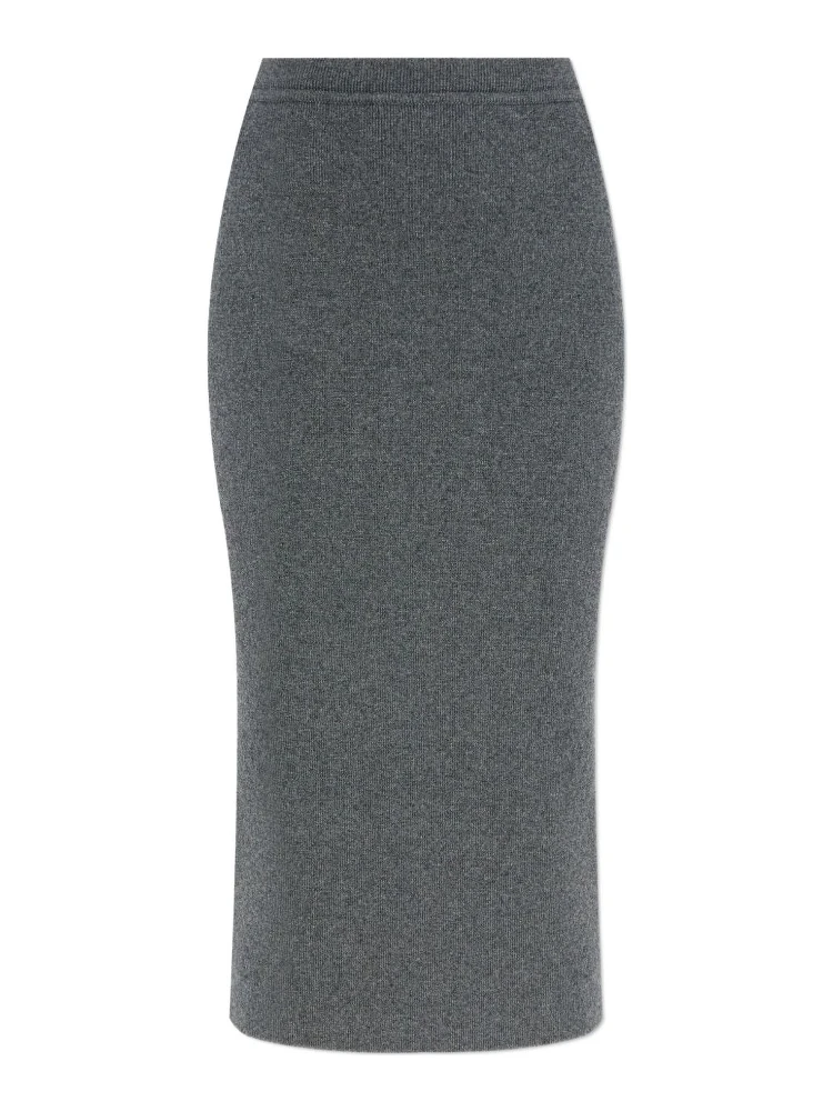 ribbed cashmere skirt