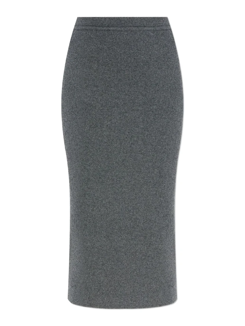 ribbed cashmere skirt
