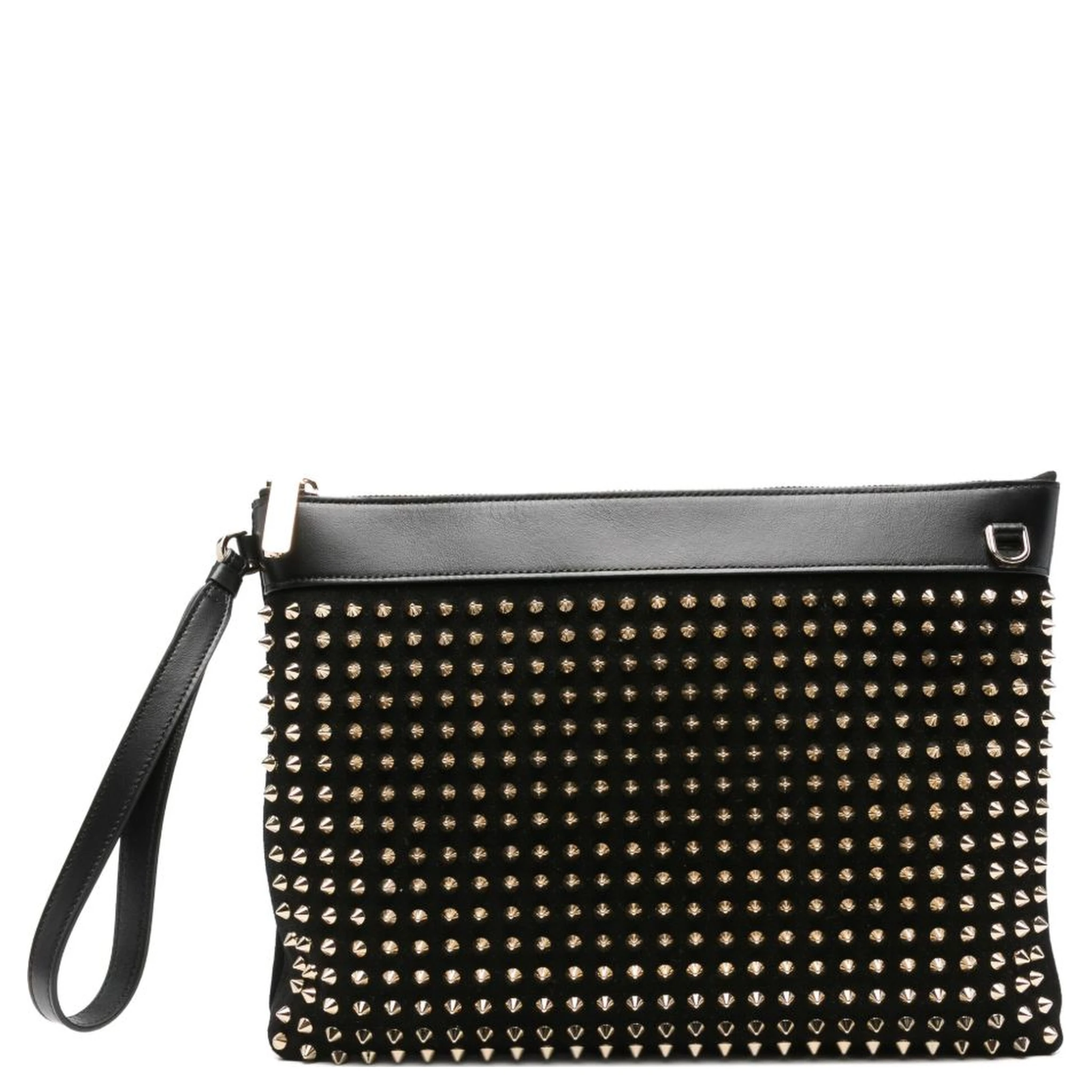 studded clutch bag