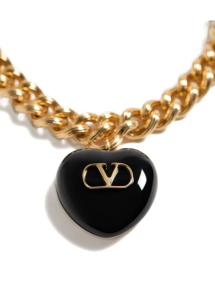 Valentino Garavani gold-tone chain bracelet with heart charm alternative