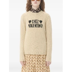 heart-embellished sweater