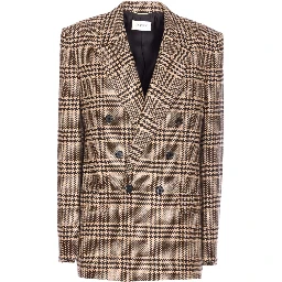 Saint Laurent double-breasted check blazer