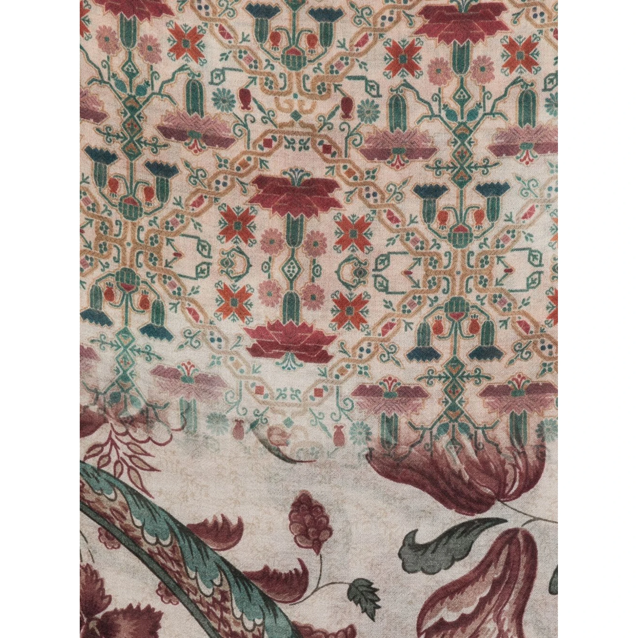 Paisley-floral Print Scarf In Multi