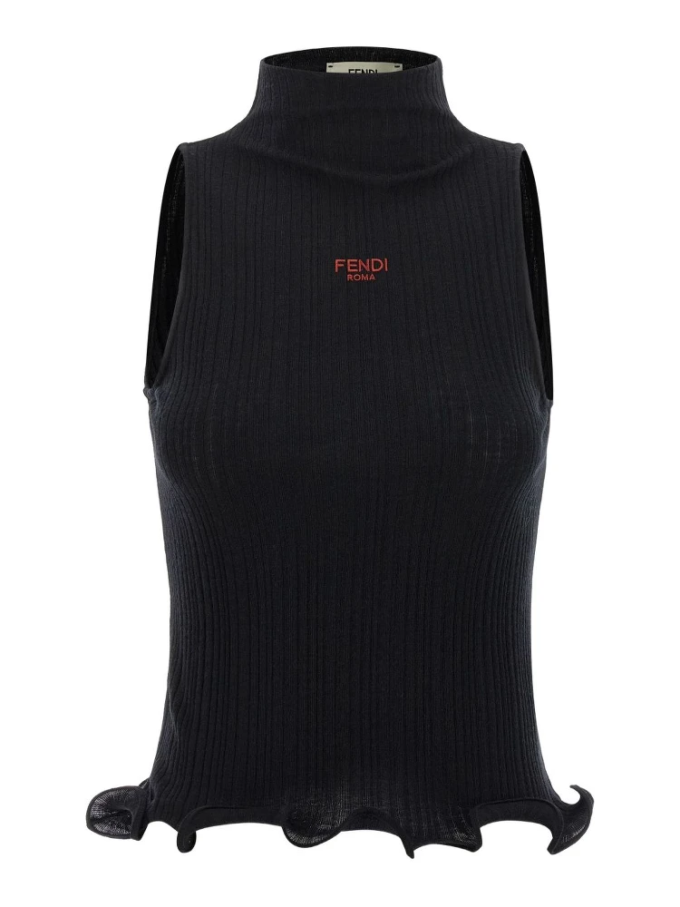 Sleeveless Virgin Wool Top