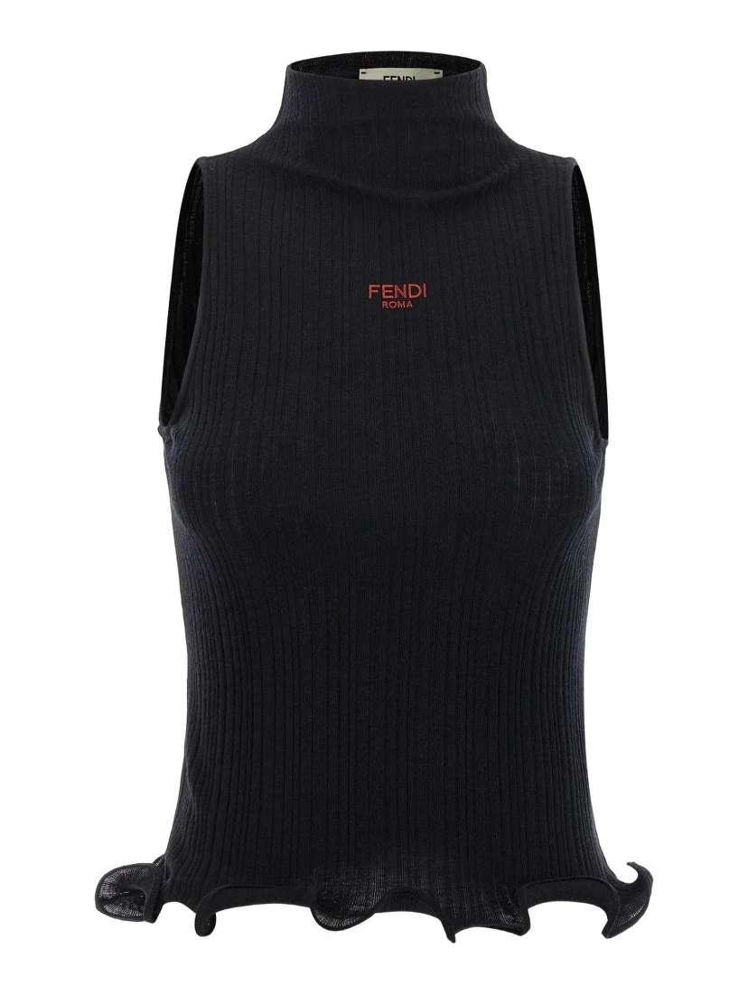 Sleeveless Virgin Wool Top