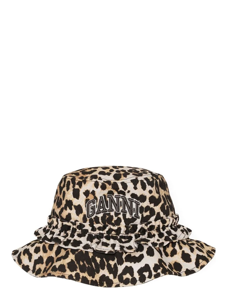 logo-embroidered bucket hat