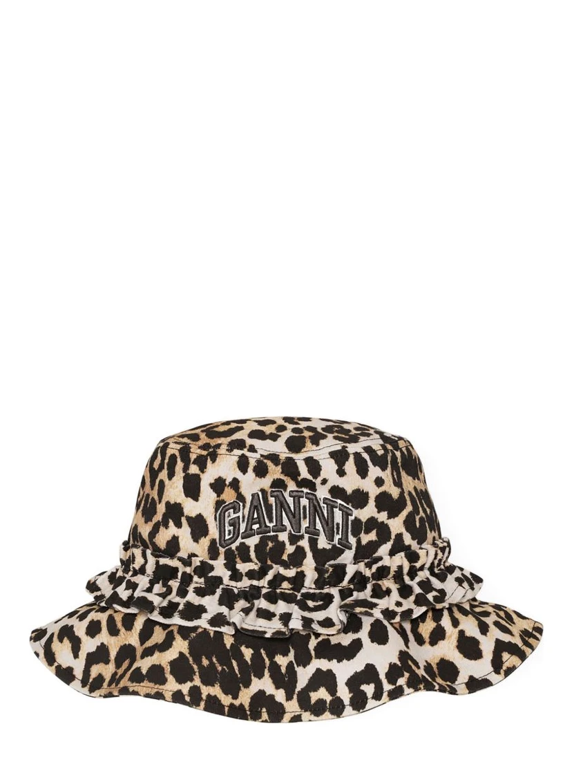 logo-embroidered bucket hat
