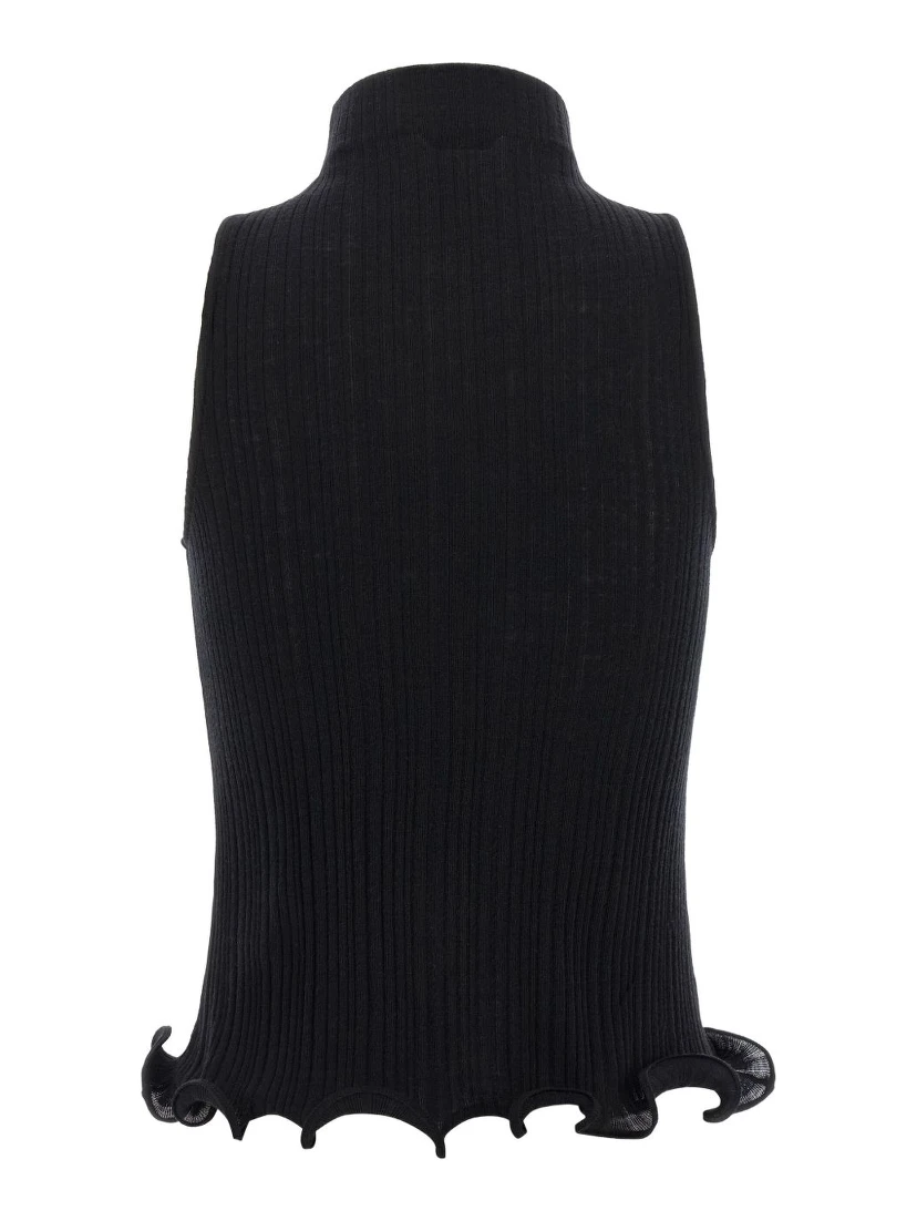 Sleeveless Virgin Wool Top