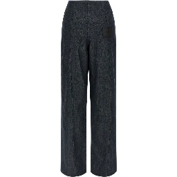 Fendi Women Cotton Wide-leg Trousers In Multi