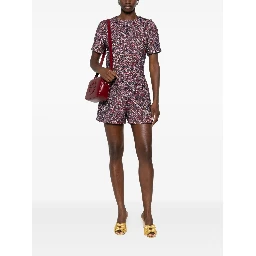 Gucci buttoned short-sleeve playsuit