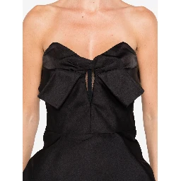 bow-detailed peplum top