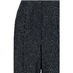 Fendi Women Cotton Wide-leg Trousers In Multi