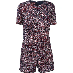 Gucci buttoned short-sleeve playsuit