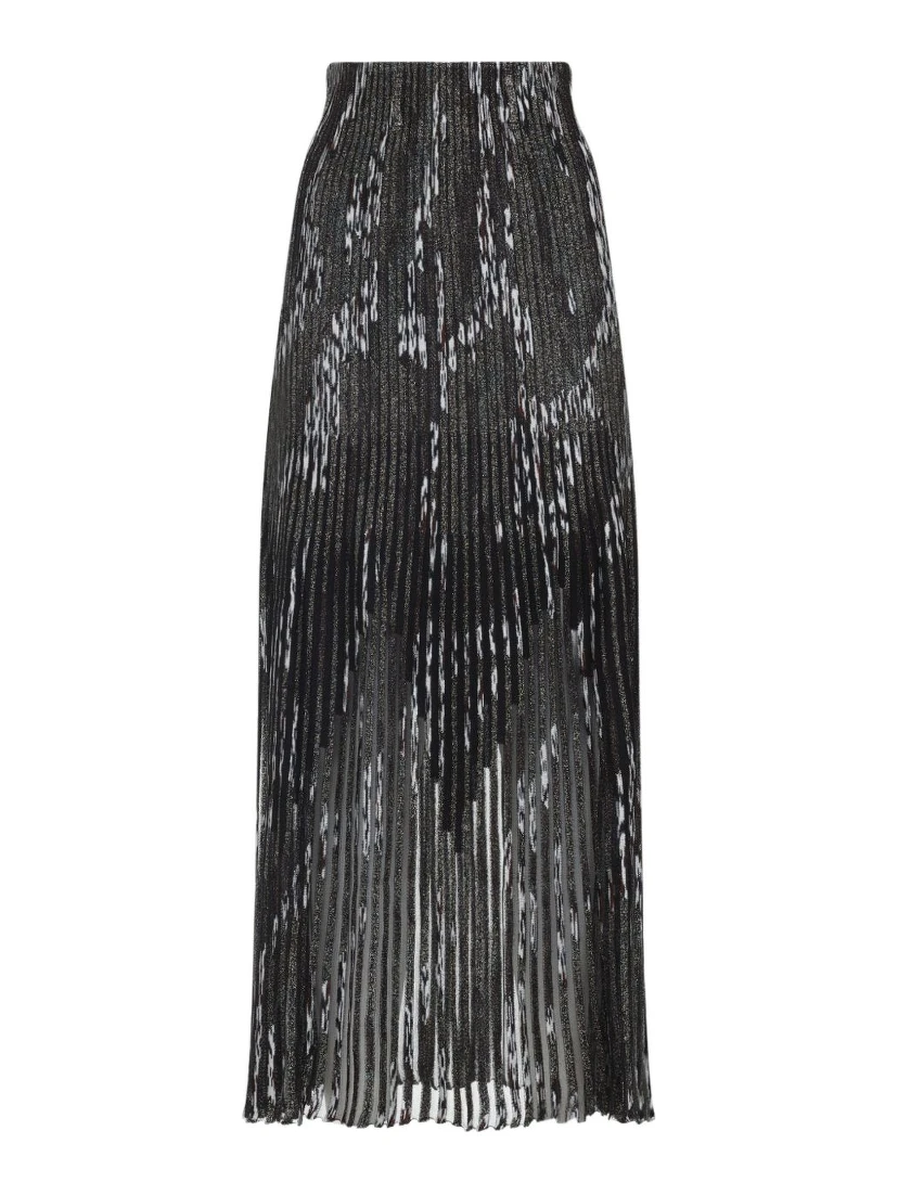 Missoni pleated lurex skirt