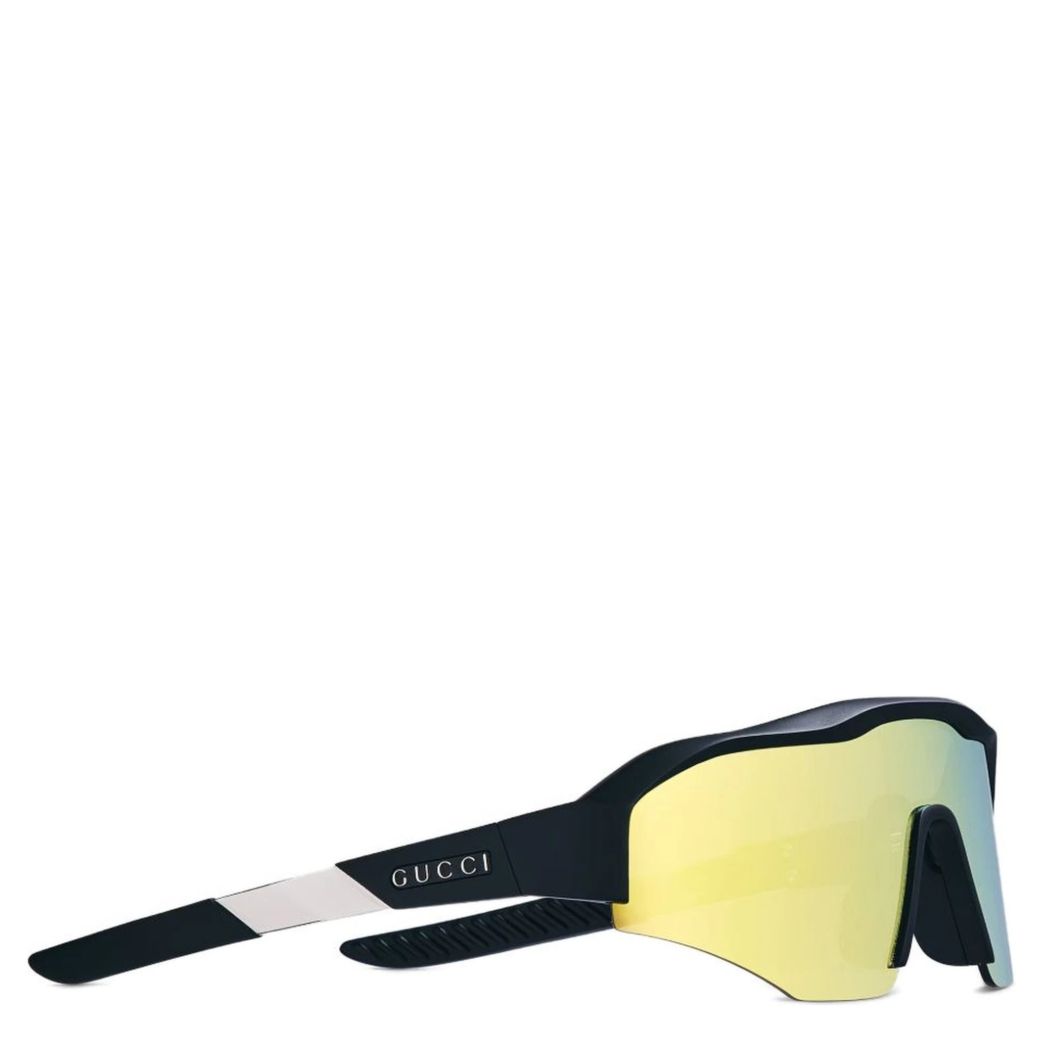 Sunnies With Curved Temples And Lenses In Yellow