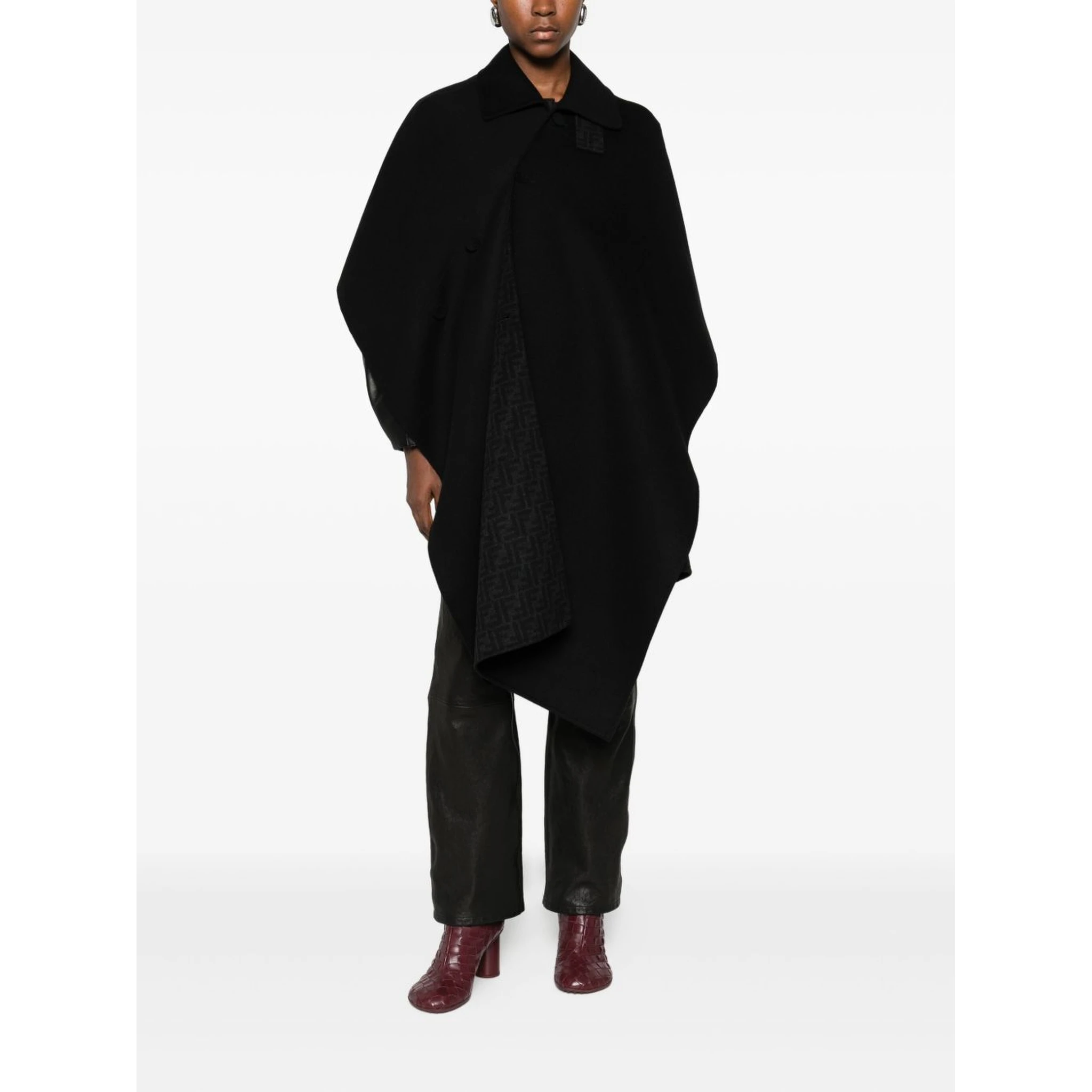 FENDI buttoned cape