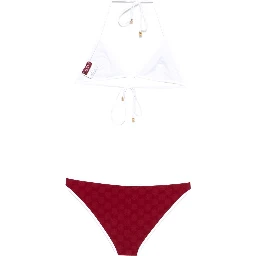 Burgundy Stretch Terry Fabric Bikini