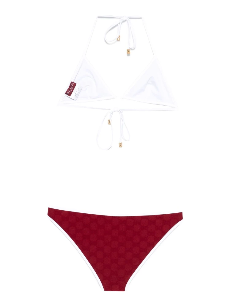 Burgundy Stretch Terry Fabric Bikini alternative
