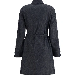 Chambray Dress In Blue