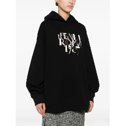 FENDI logo-print hoodie