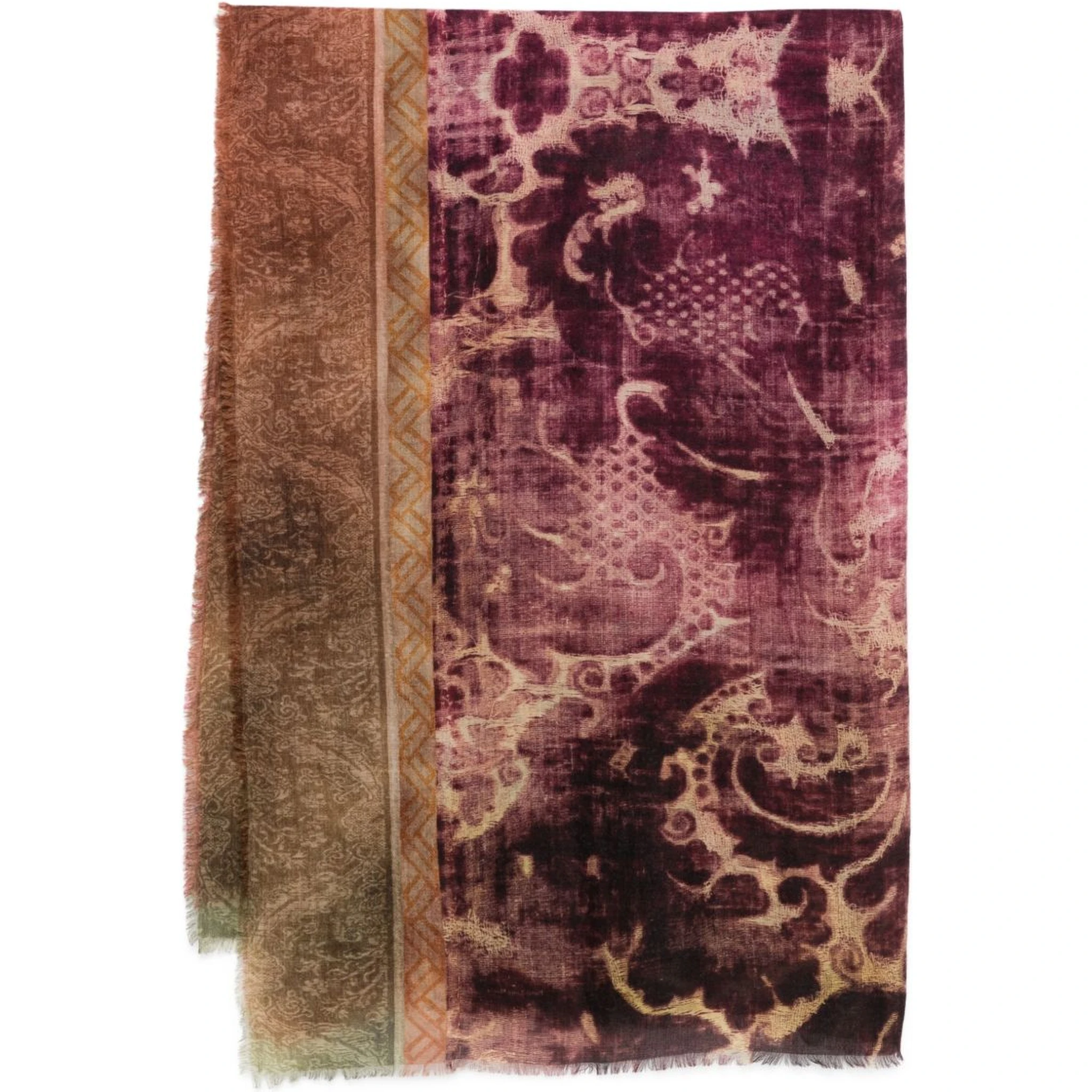 patterned silk scarf