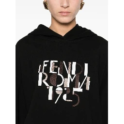 FENDI logo-print hoodie
