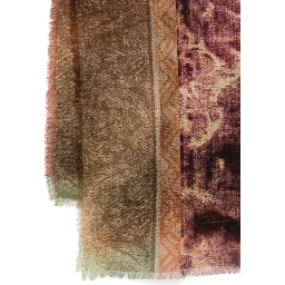 patterned silk scarf