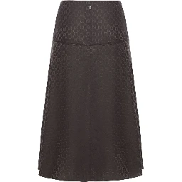 FF-jacquard midi skirt