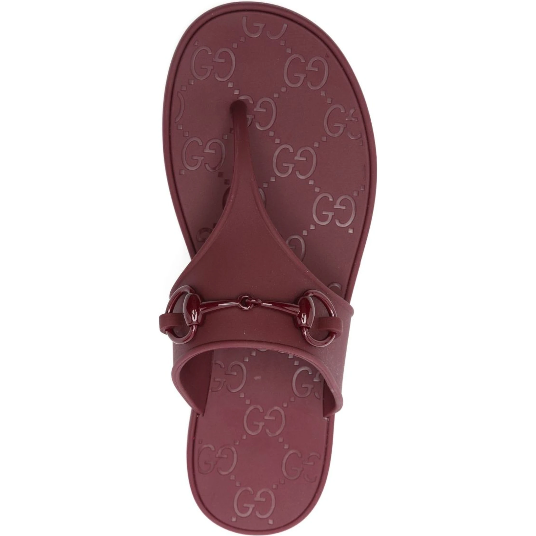 Maroon Open Toe Sandals In Burgundy