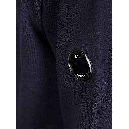 crew neck lens pocket jumper