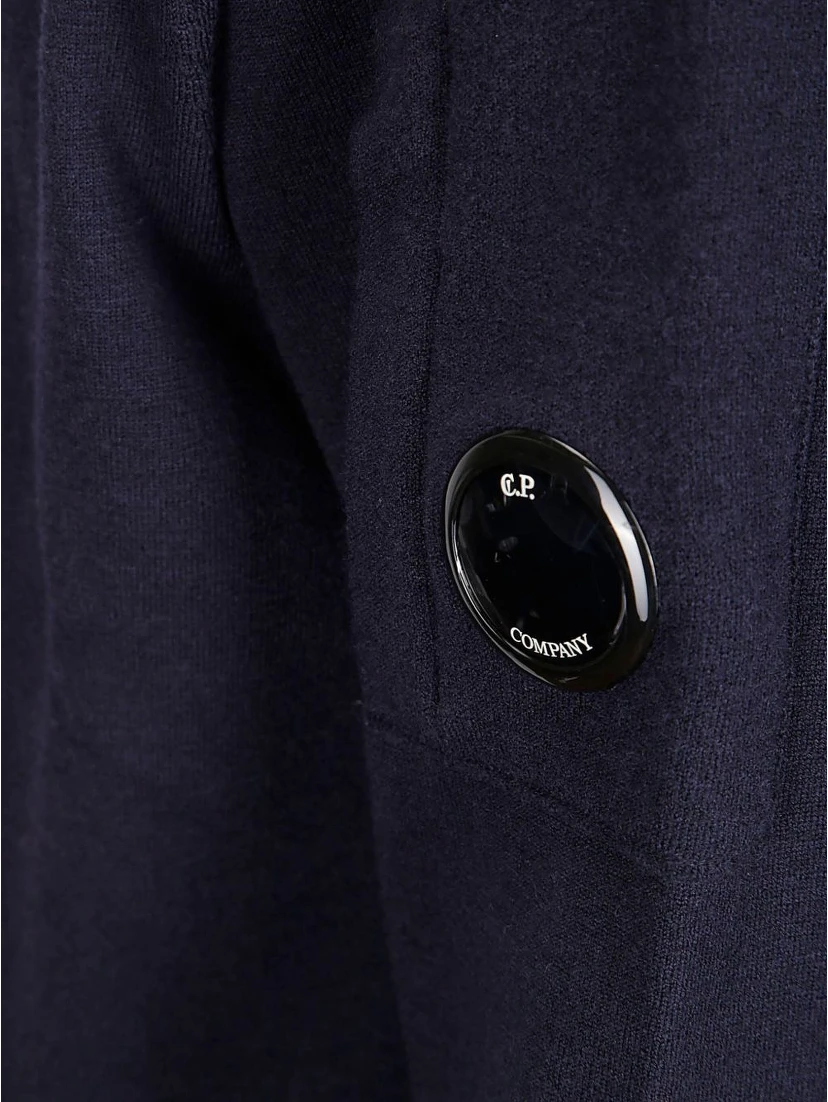 crew neck lens pocket jumper