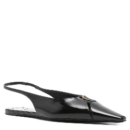 Babylone slingback pointed-toe flats